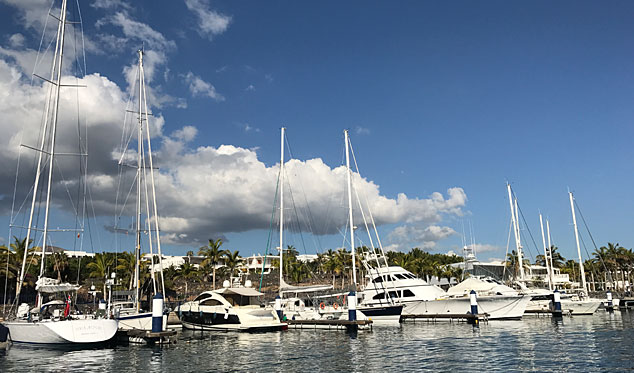 Segelboote an der Marina